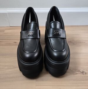 casadei | rock 110mm platform loafers | size: eu 41 (us 11/us 8)
